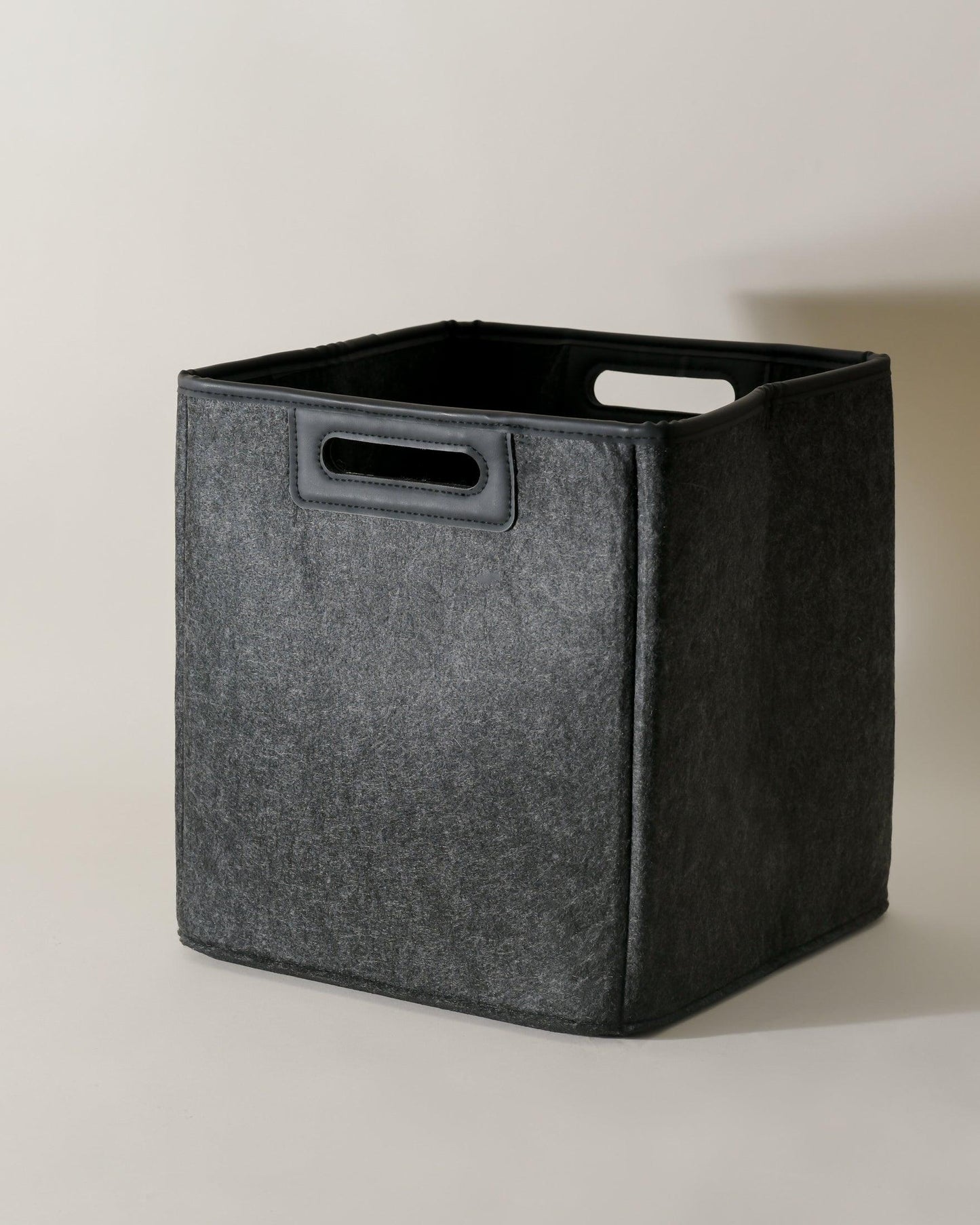 Rinan 12-Inch Premium Heavy-Duty Felt Storage Bin Large Organizer Basket with Handles